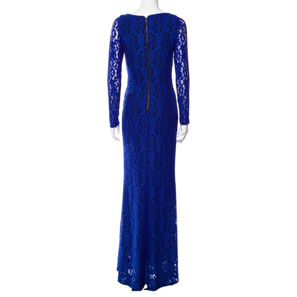 🆕🏷 ALICE + OLIVIA  Lace Long Maxi Dress Gown Sz4 - Picture 4 of 5